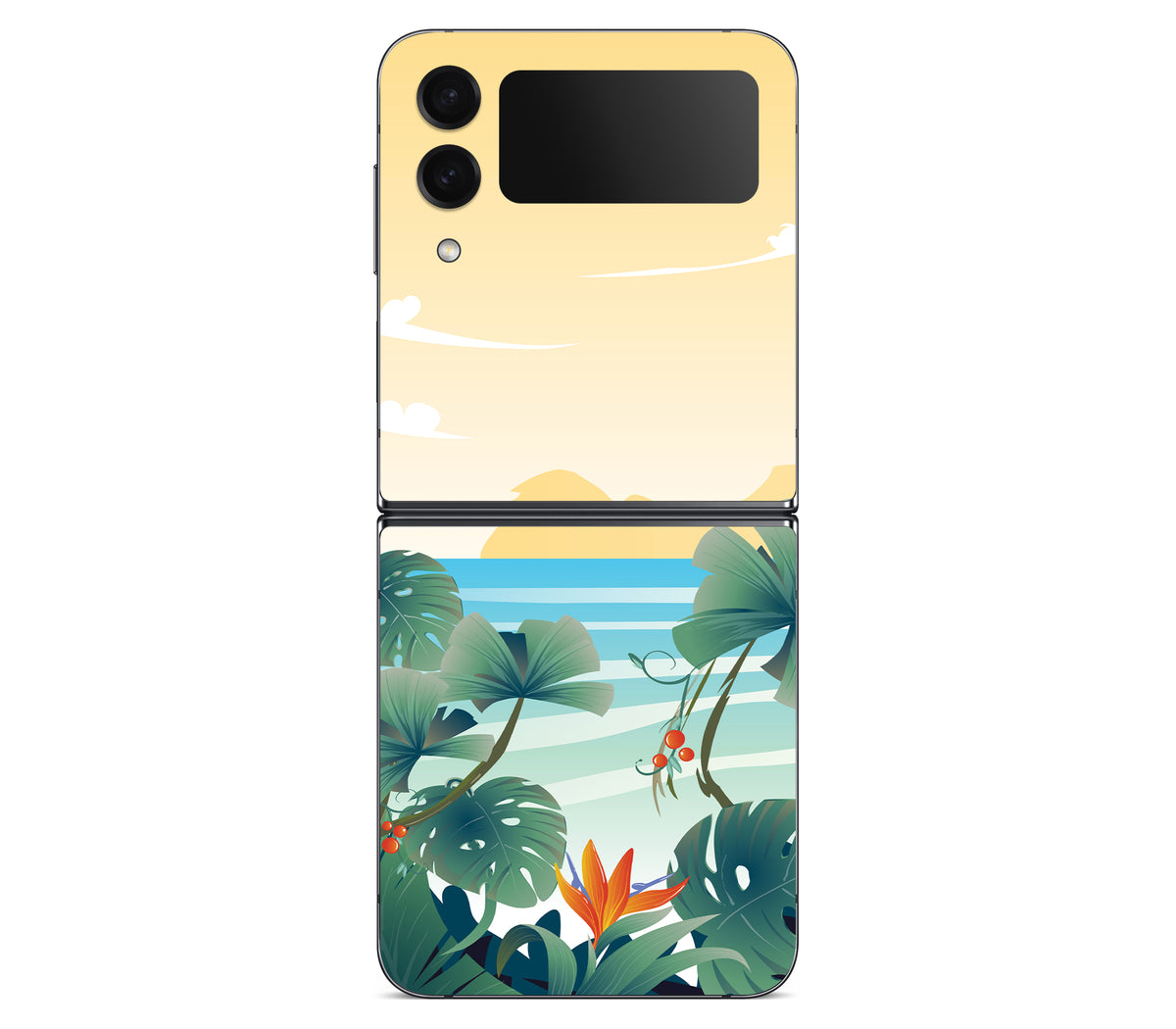 Galaxy Z Flip 4 skin, Sizzle Bay, back skin