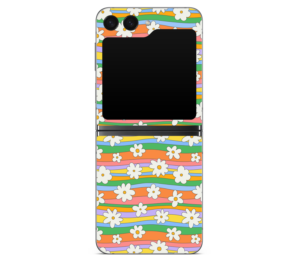 Galaxy Z Flip 5 skin, Daisy Drift, back skin