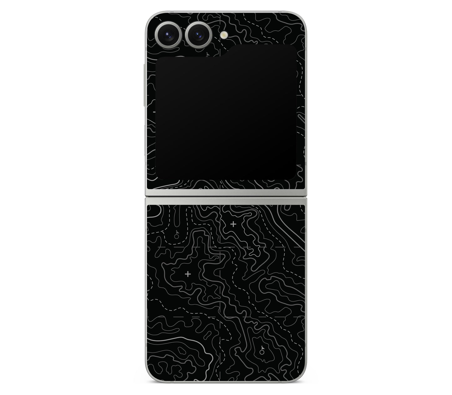 Galaxy Z Flip 7 FE skin, Lockdown (Blackout), back skin