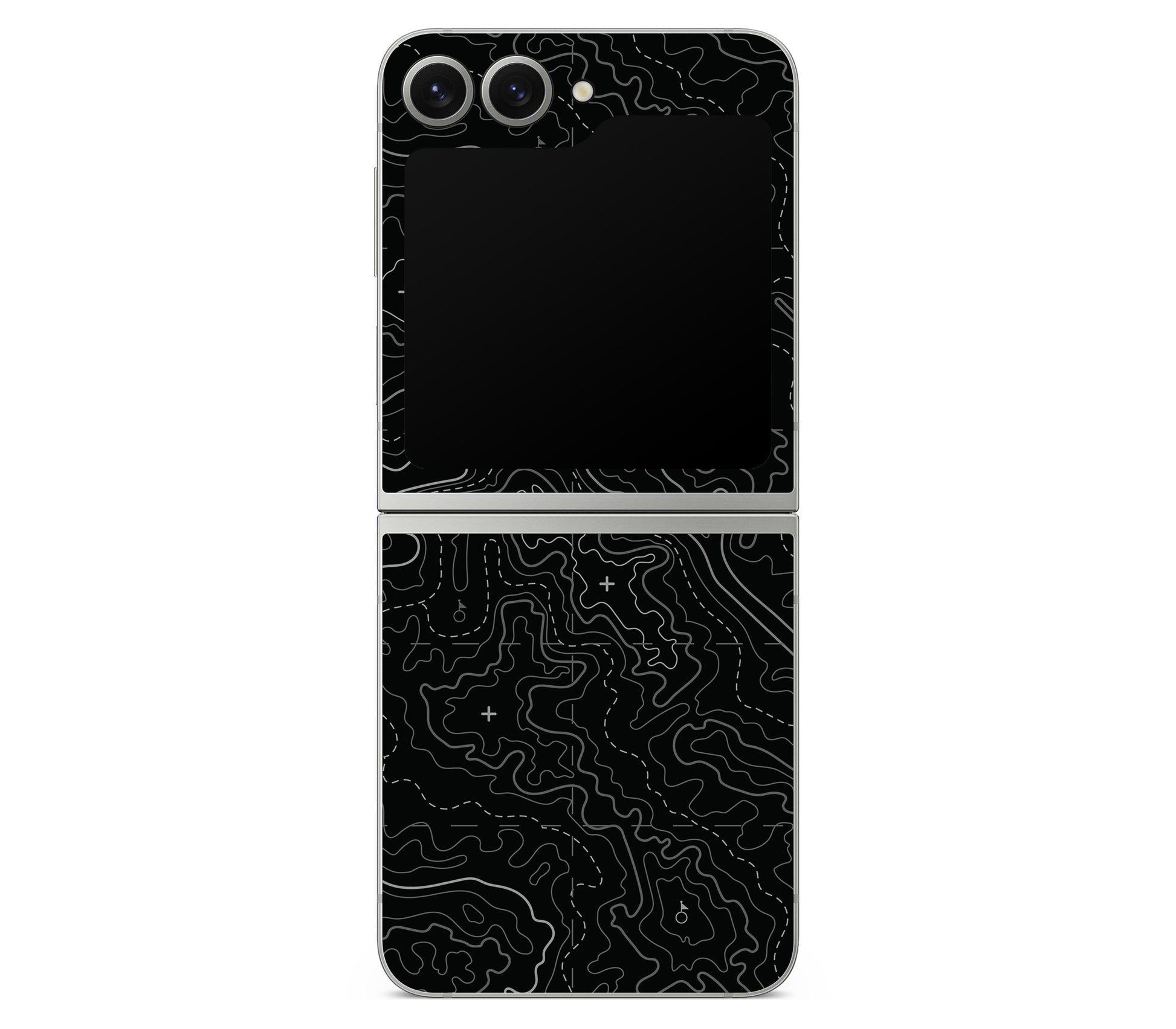 Galaxy Z Flip 7 FE skin, Lockdown (Blackout), back skin