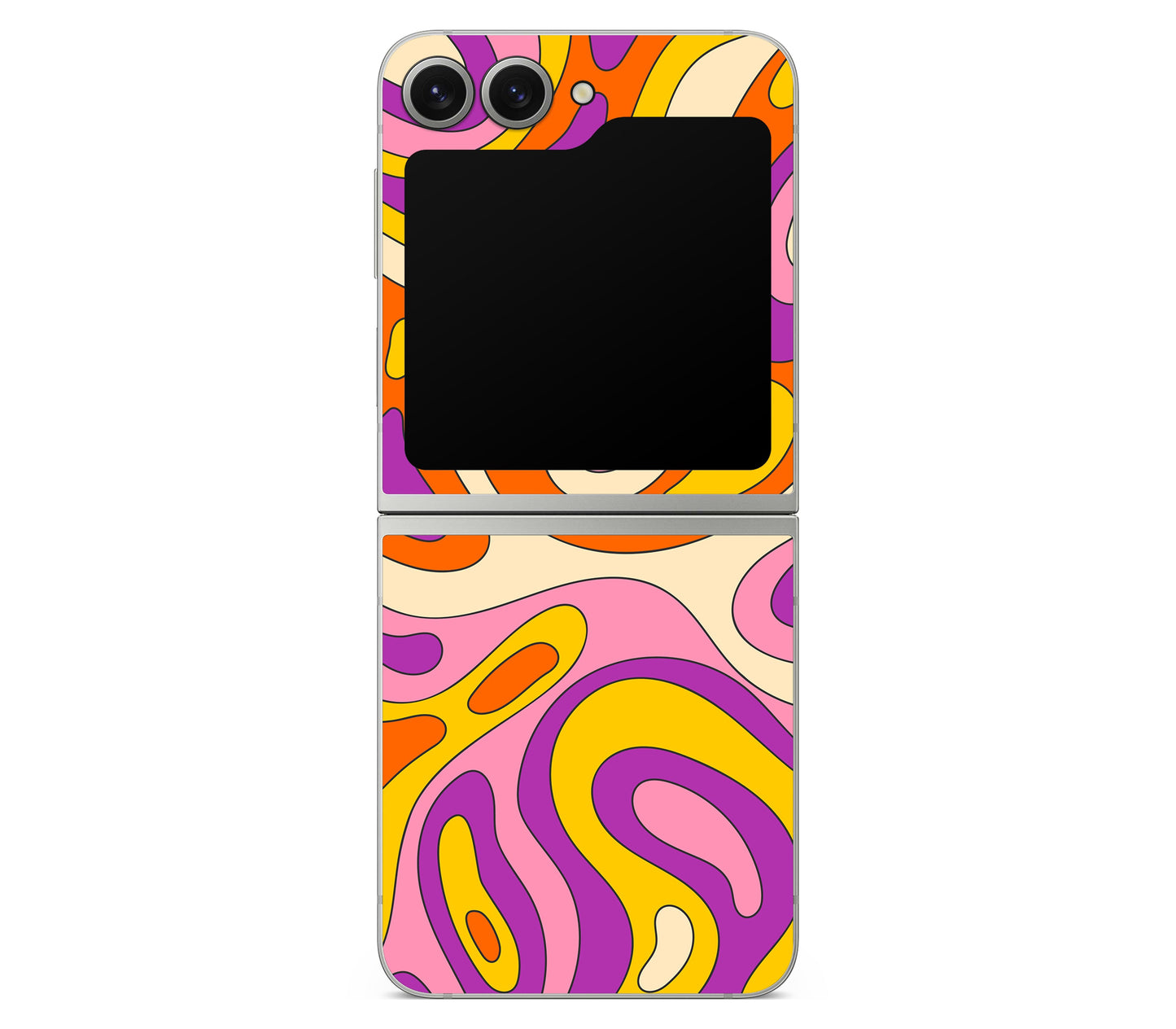 Galaxy Z Flip 7 FE skin, Psycho Vortex, back skin