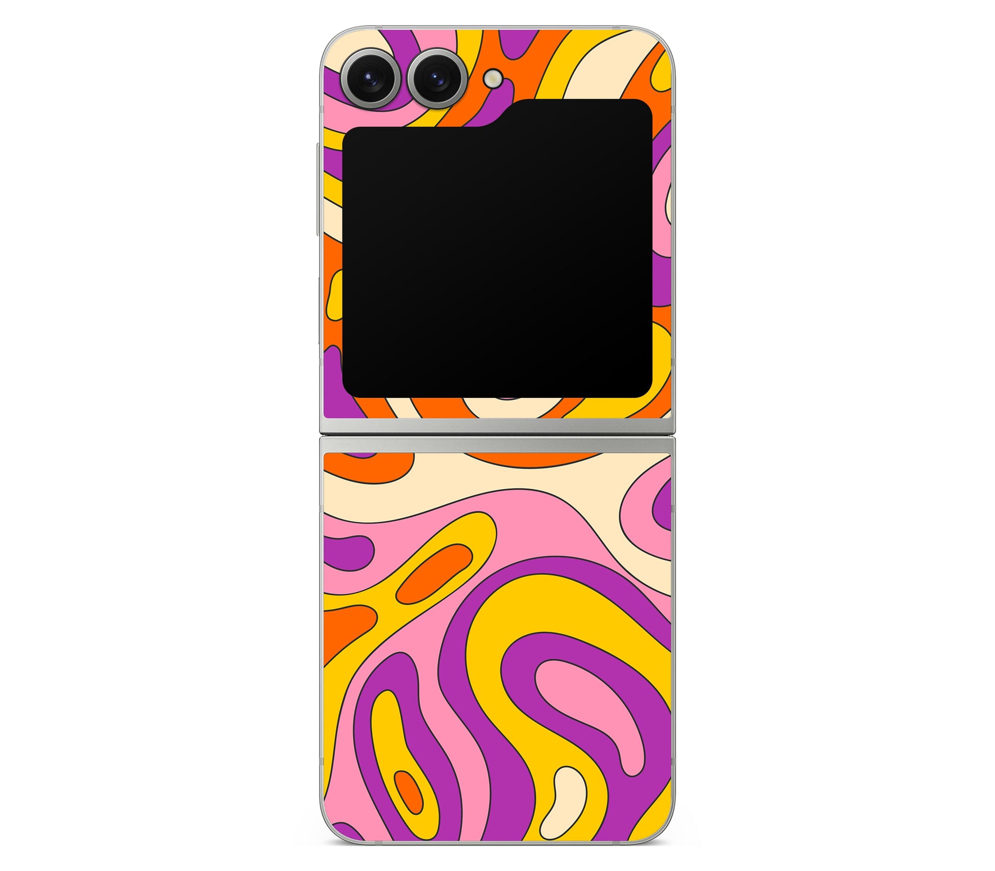 Galaxy Z Flip 7 FE skin, Psycho Vortex, back skin