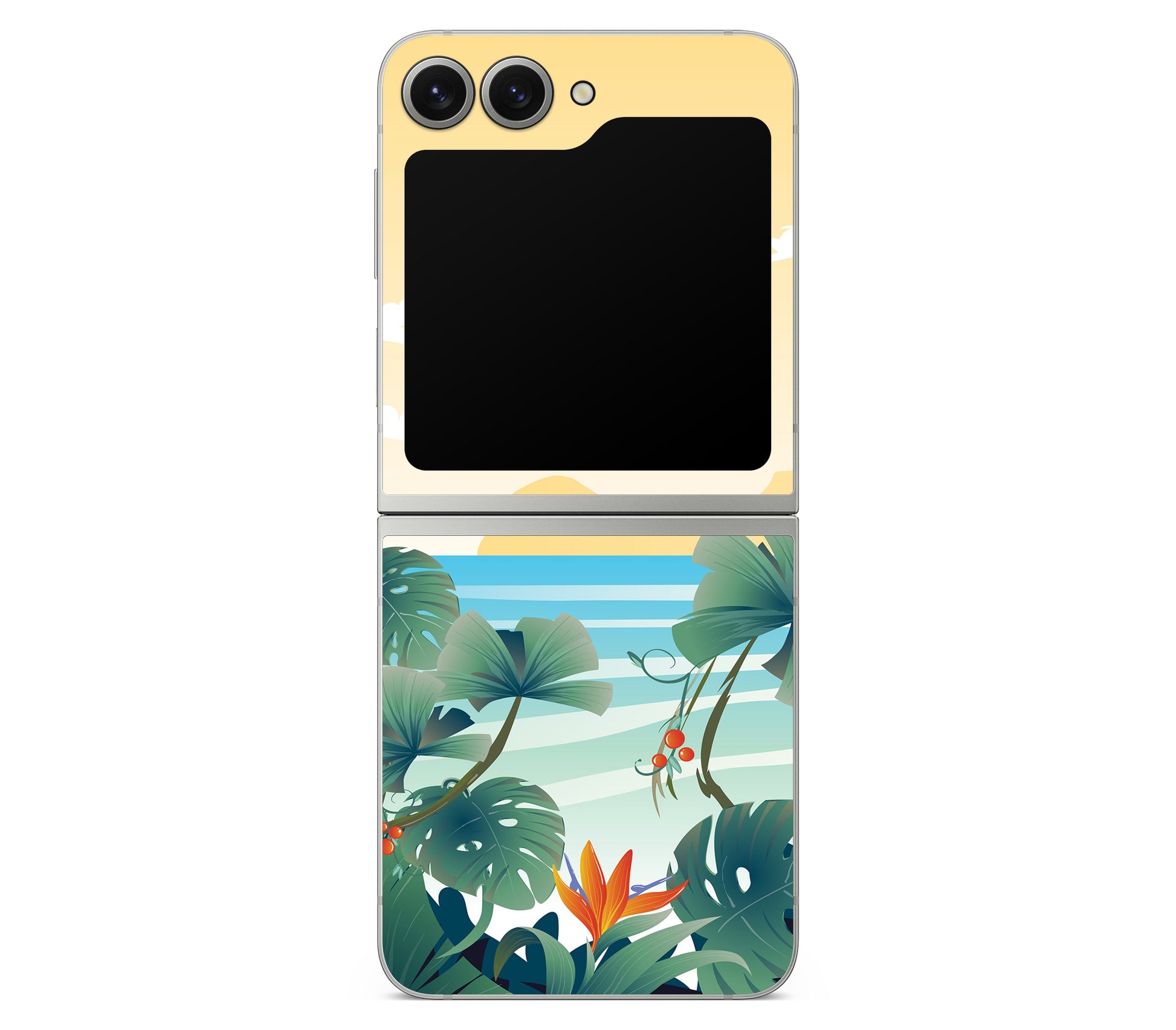 Galaxy Z Flip 7 FE skin, Sizzle Bay, back skin
