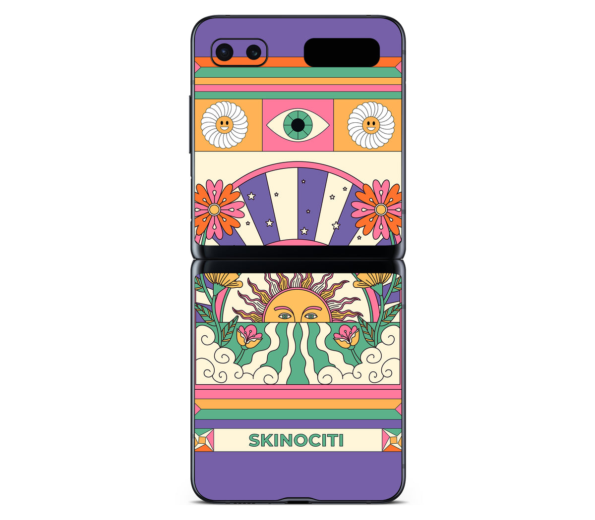 Galaxy Z Flip skin, Acidic Glare, back skin
