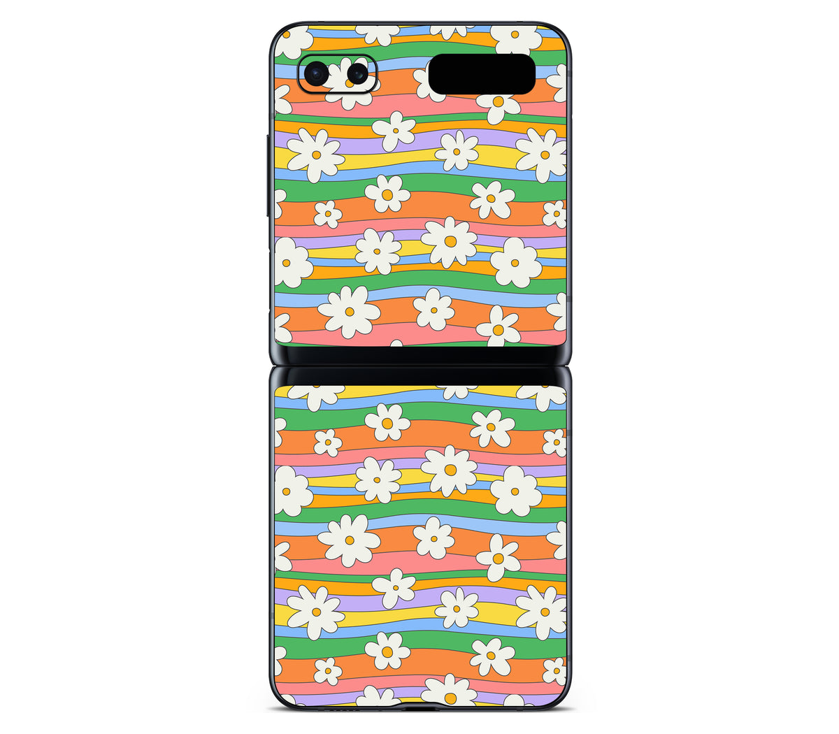 Galaxy Z Flip skin, Daisy Drift, back skin
