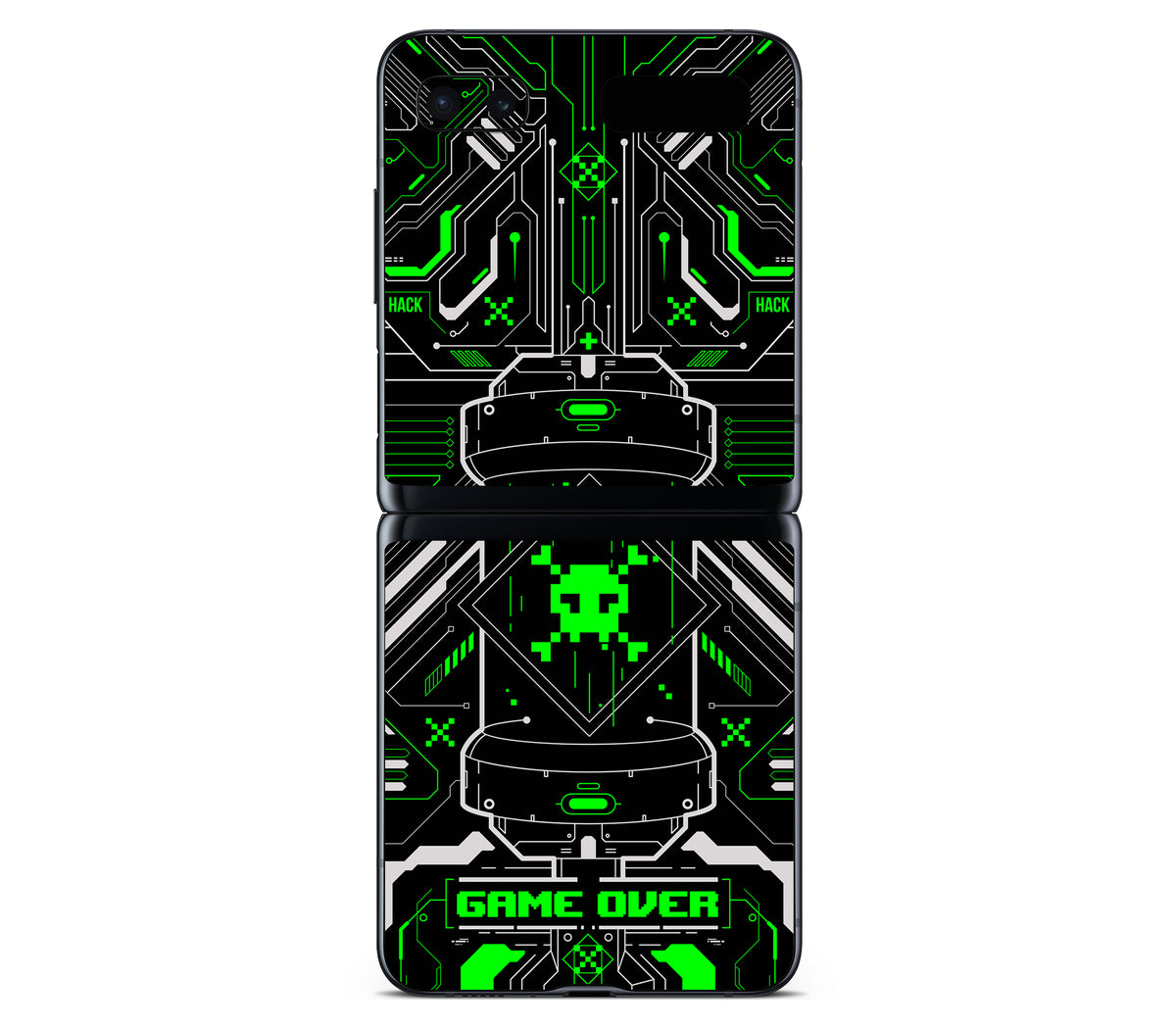 Galaxy Z Flip skin, Fatal Error (Acid), back skin