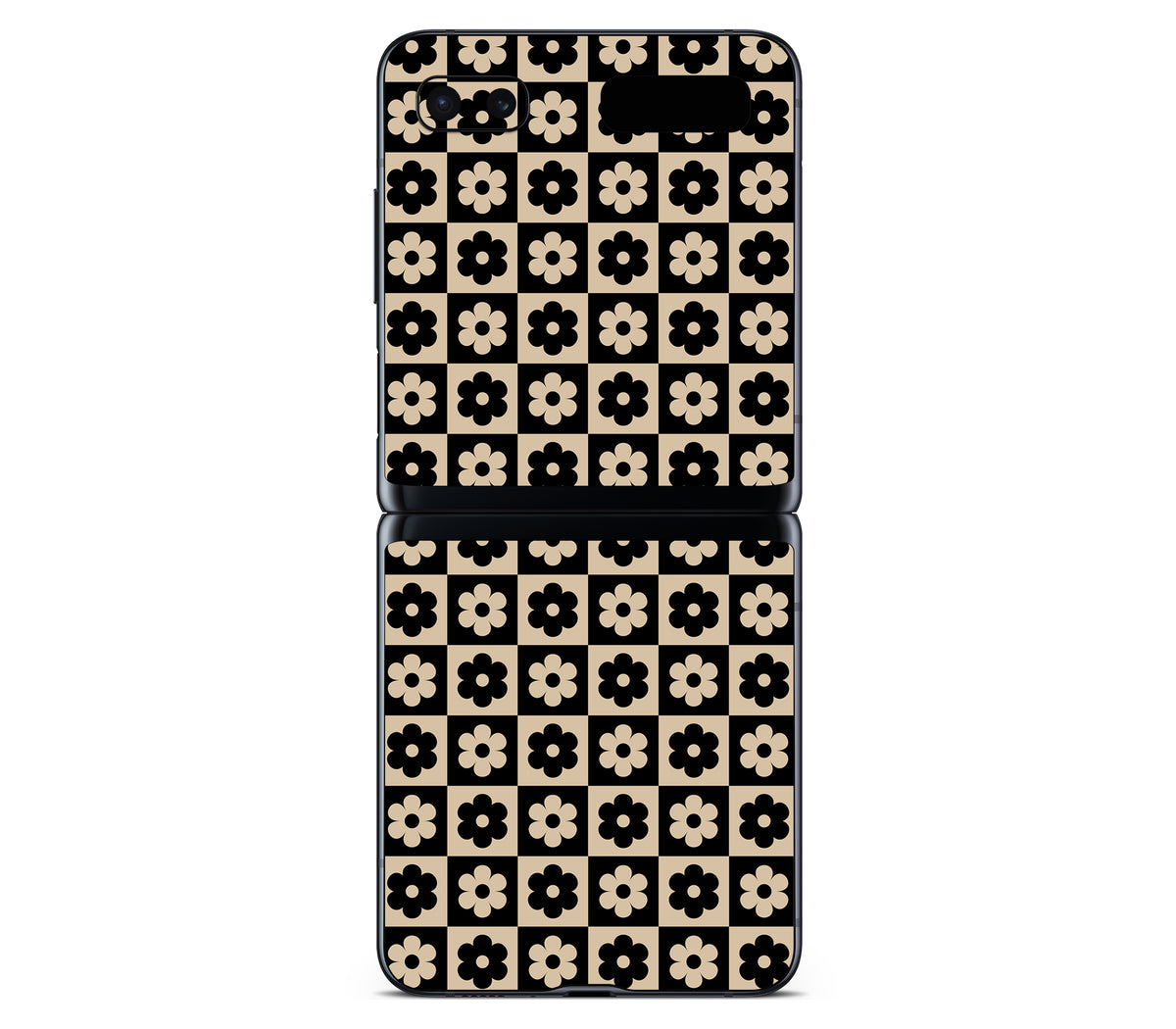 Galaxy Z Flip skin, Floral Grid, back skin