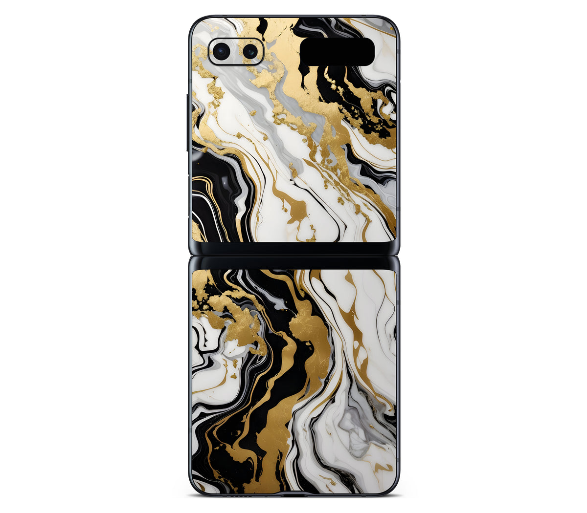 Galaxy Z Flip skin, Gold Flare, back skin