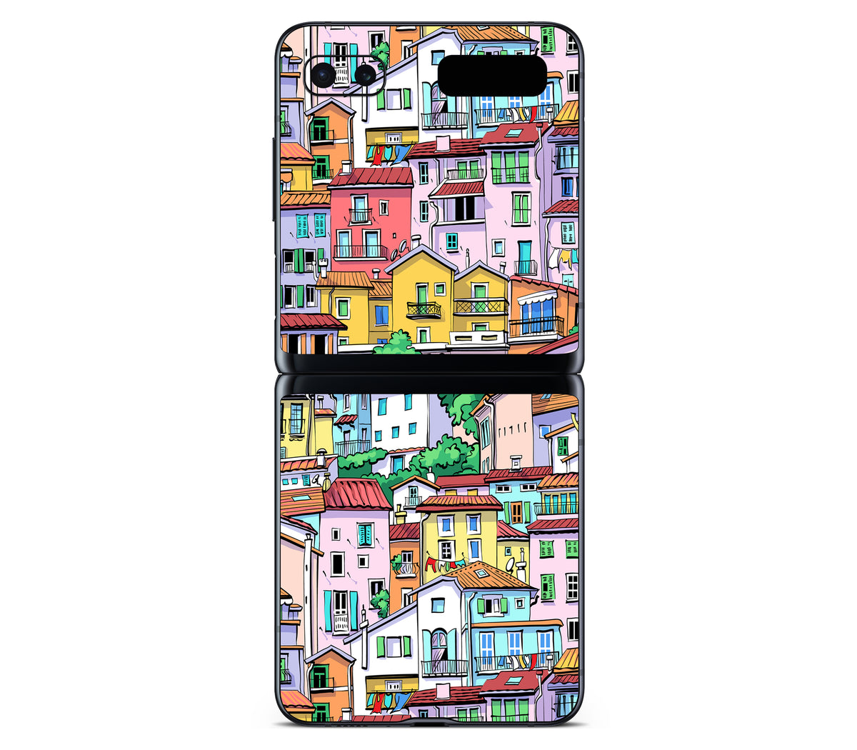 Galaxy Z Flip skin, Menton Mosaic, back skin