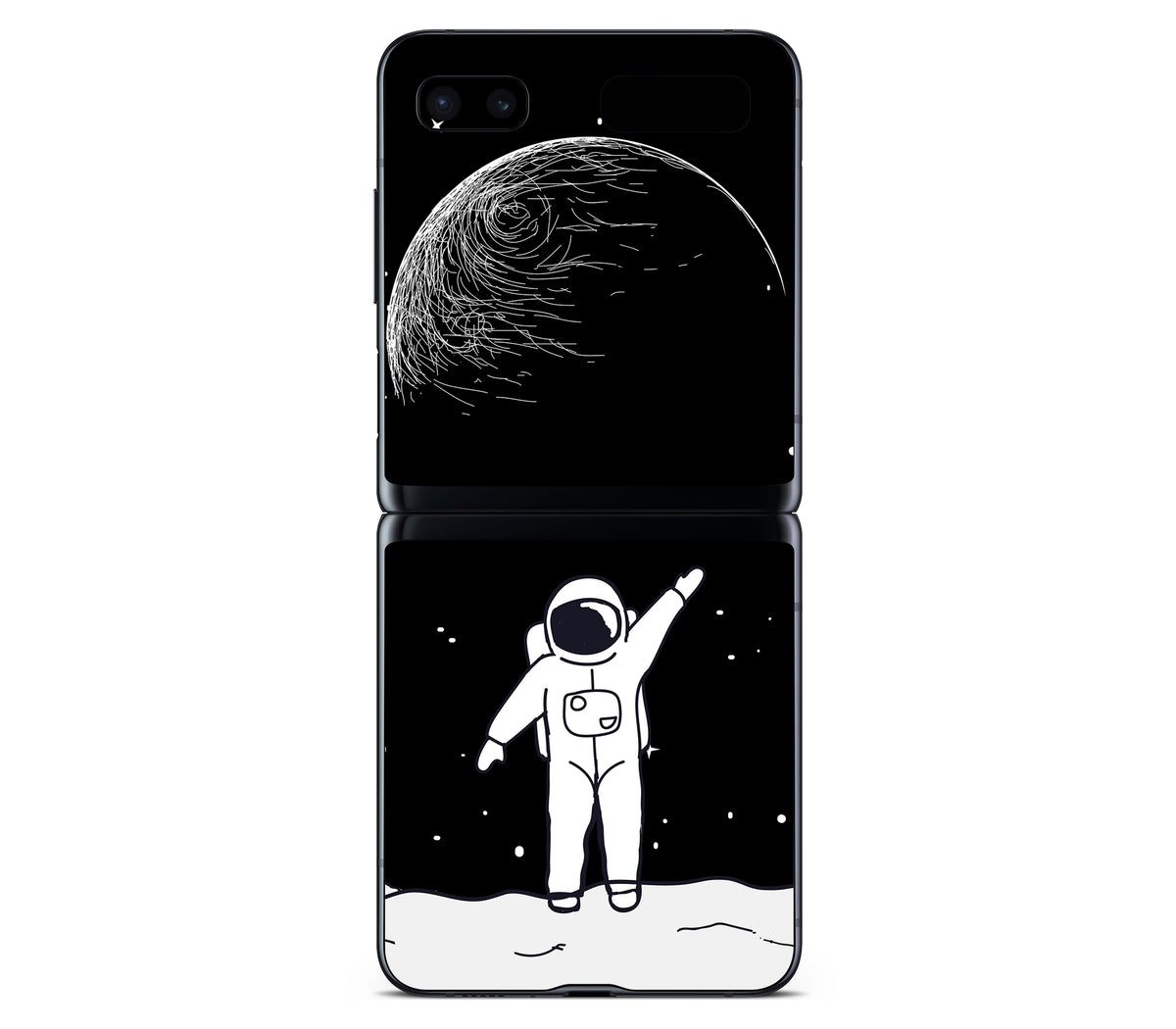 Galaxy Z Flip skin, Moonwave, back skin
