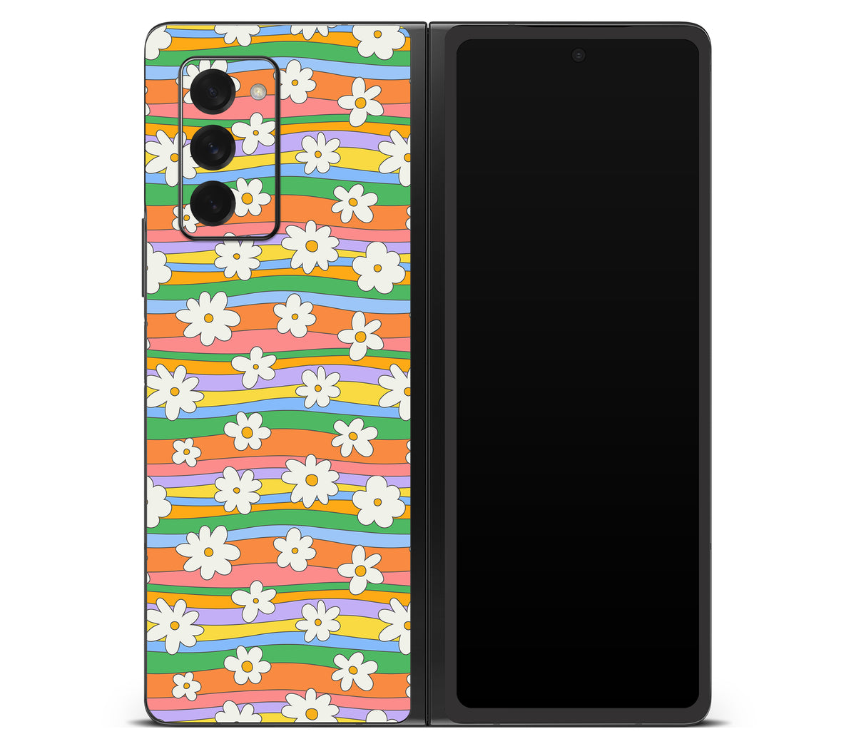 Galaxy Z Fold 2 skin, Daisy Drift, back skin