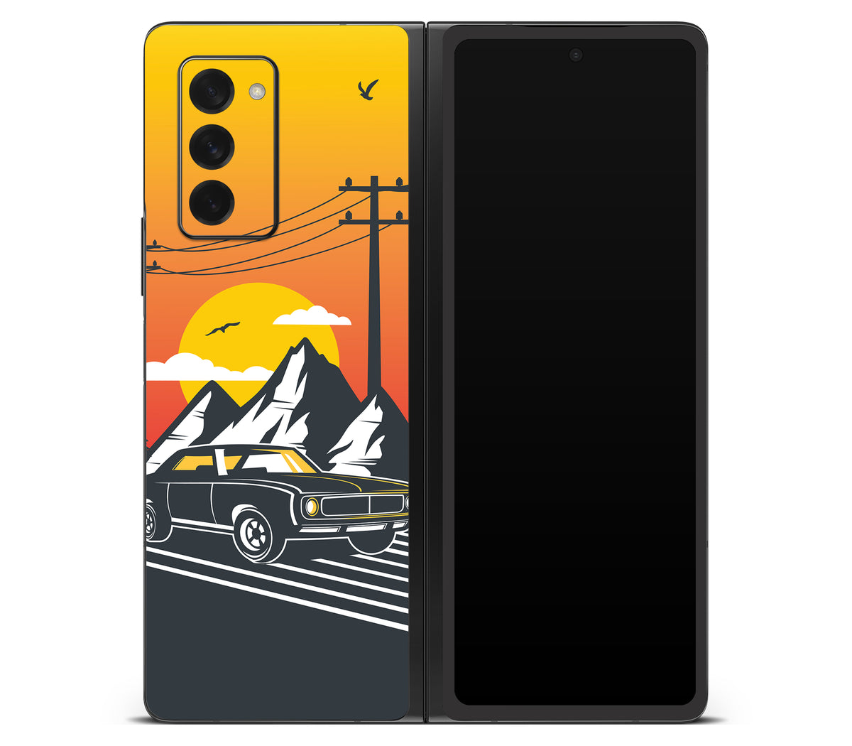 Galaxy Z Fold 2 skin, Last Ride, back skin