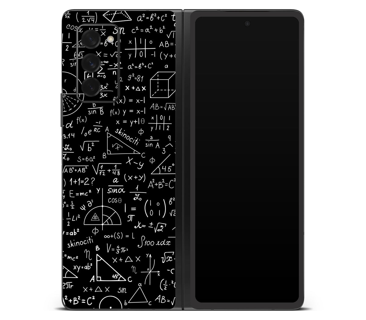 Galaxy Z Fold 2 skin, Math Madness, back skin