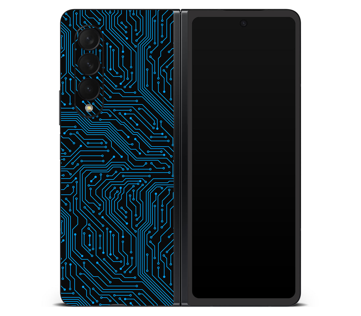 Galaxy Z Fold 3 skin, Eternal Blue, back skin