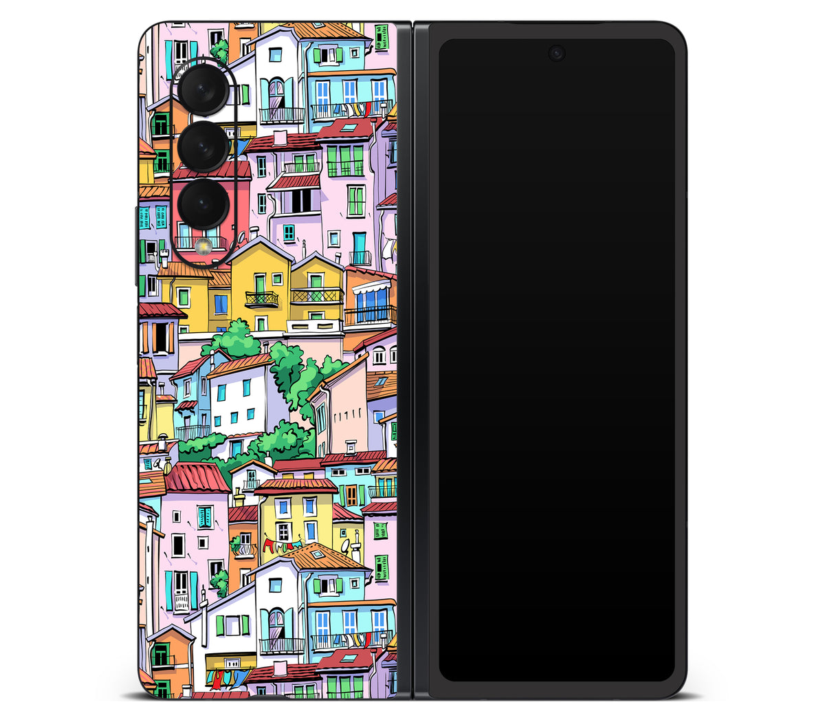 Galaxy Z Fold 3 skin, Menton Mosaic, back skin