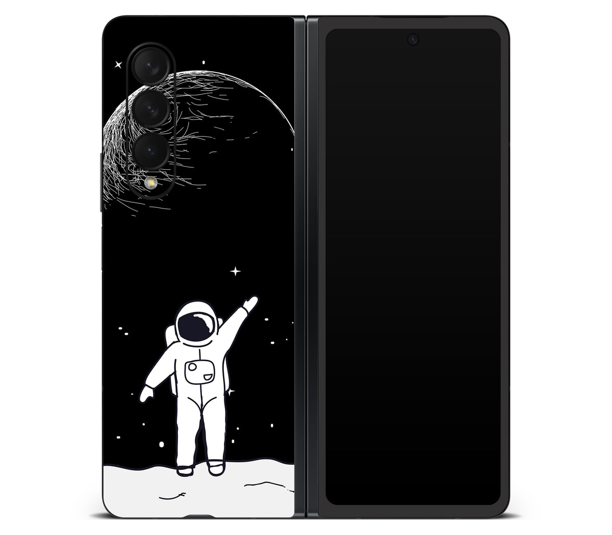 Galaxy Z Fold 3 skin, Moonwave, back skin