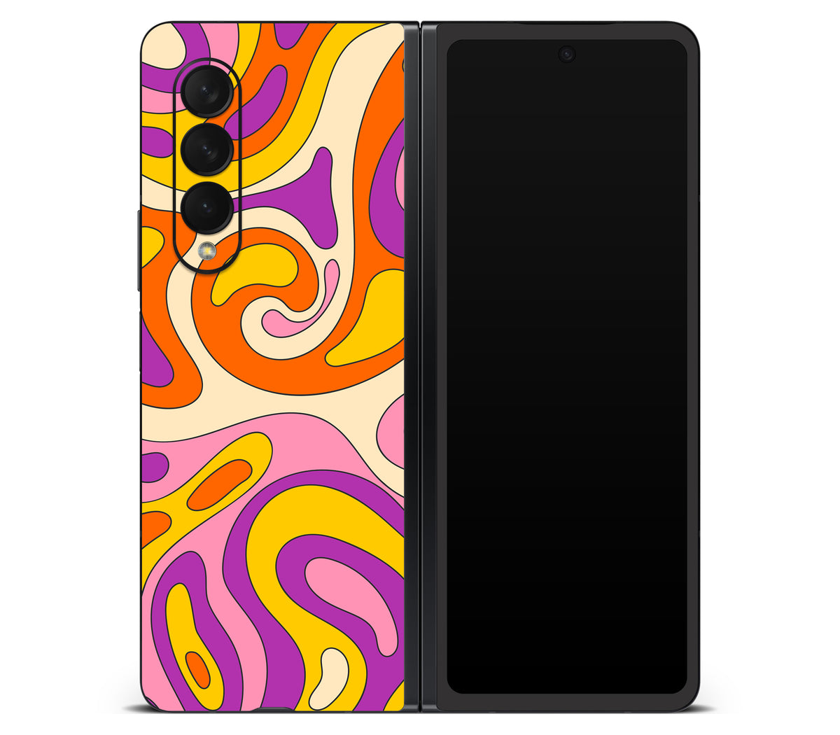 Galaxy Z Fold 3 skin, Psycho Vortex, back skin