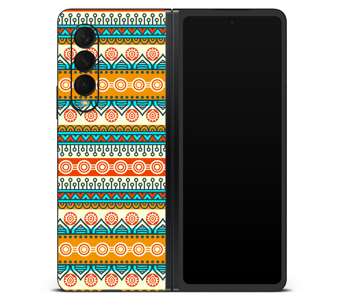 Galaxy Z Fold 3 skin, Rangoli, back skin