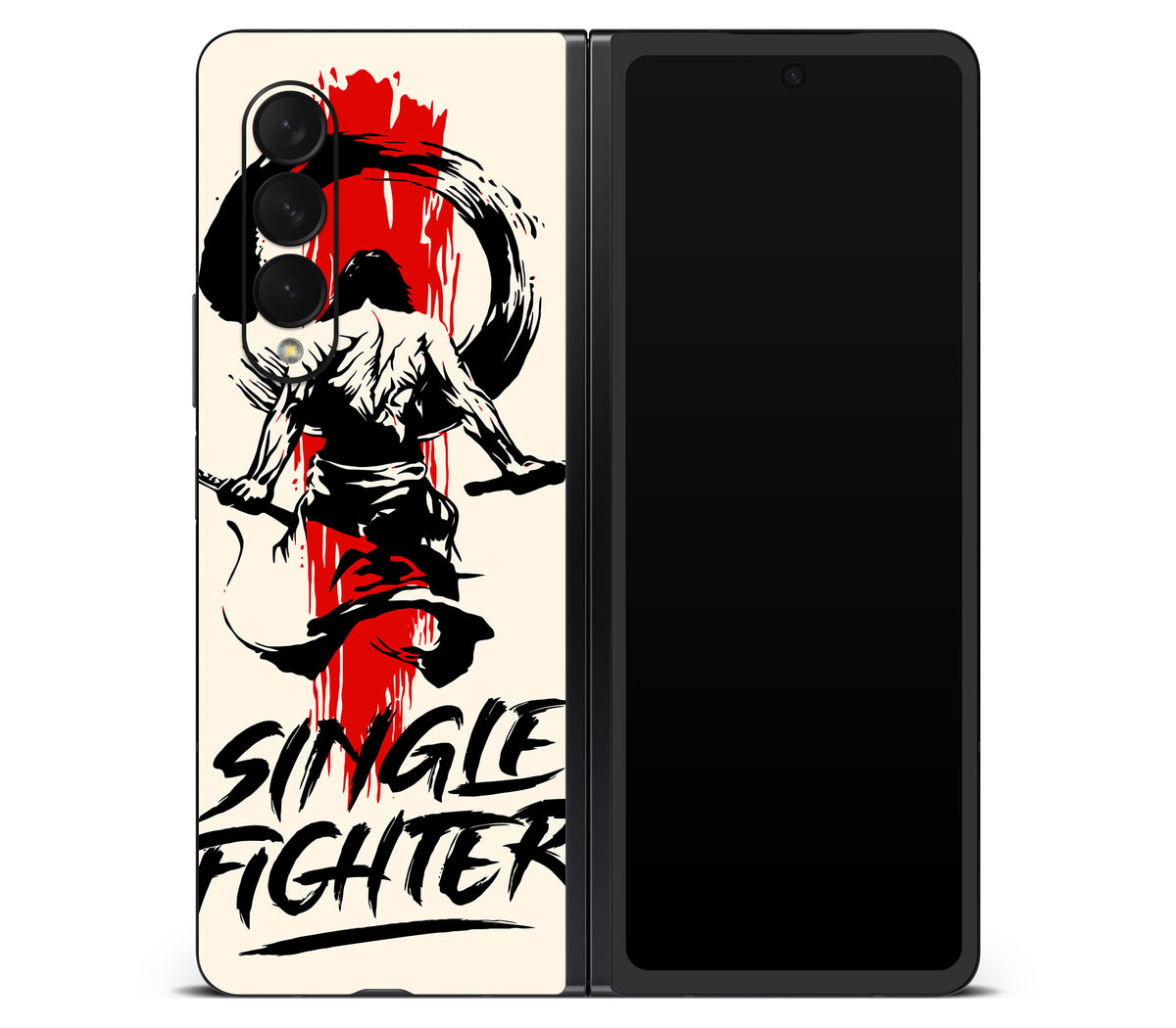 Galaxy Z Fold 3 skin, Samurai, back skin