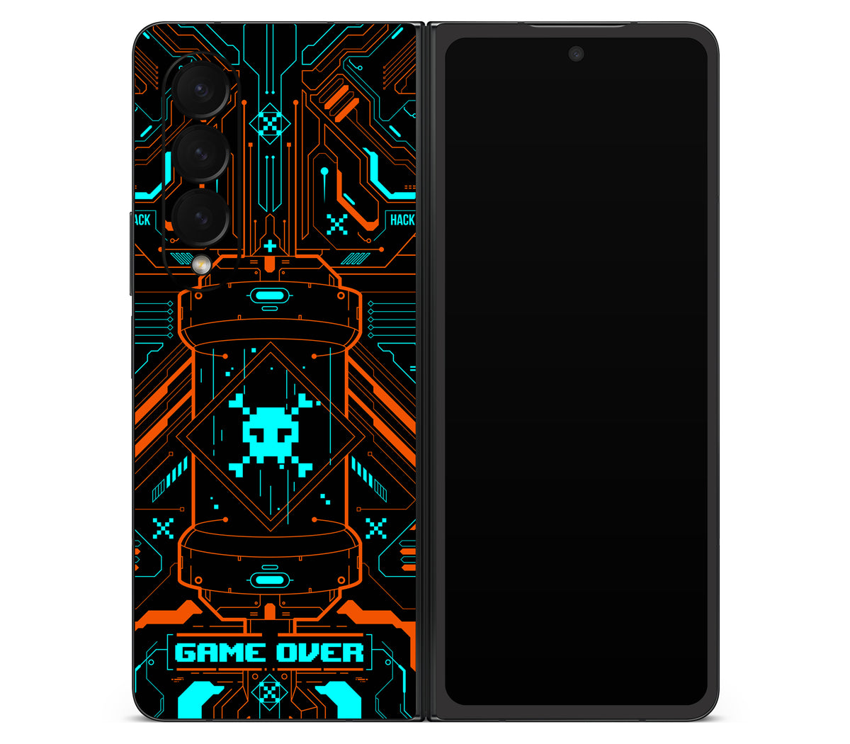 Galaxy Z Fold 4 skin, Fatal Error, back skin