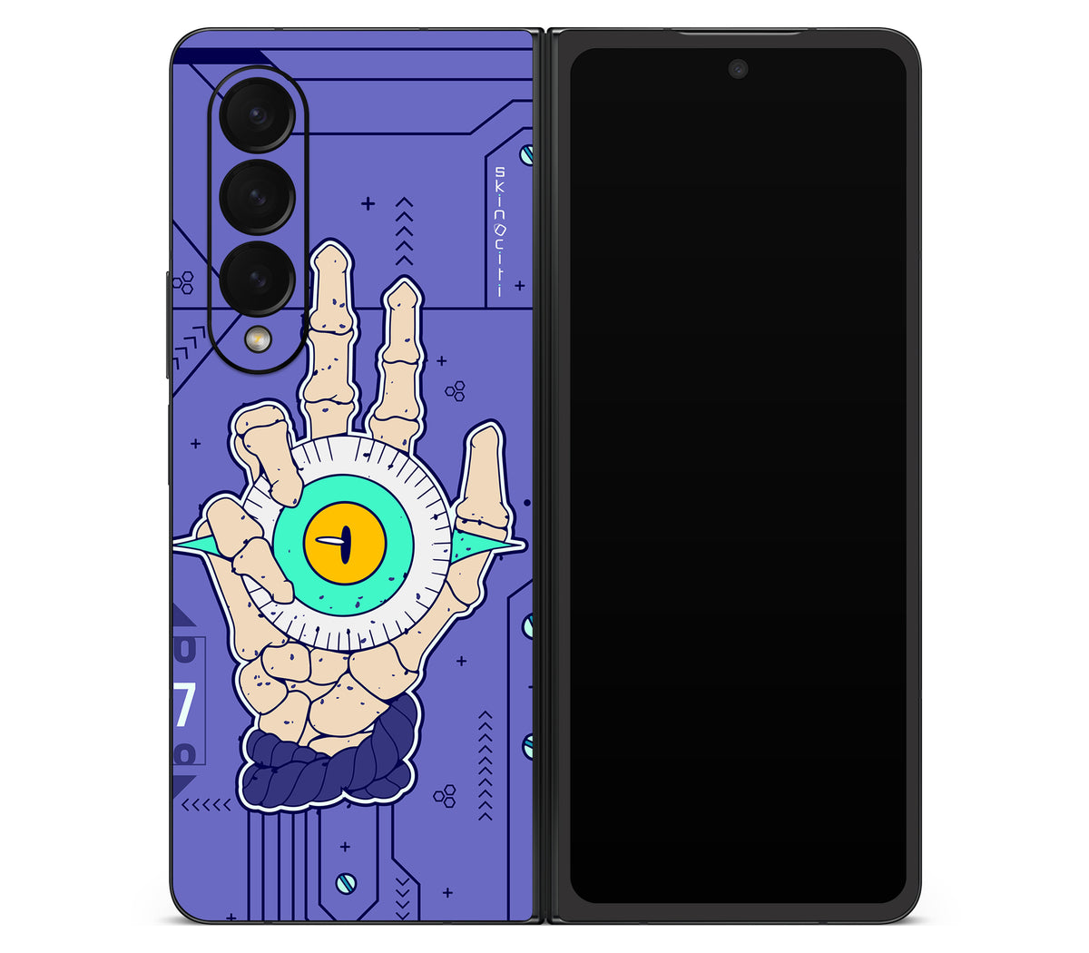 Galaxy Z Fold 4 skin, Hypnotic, back skin