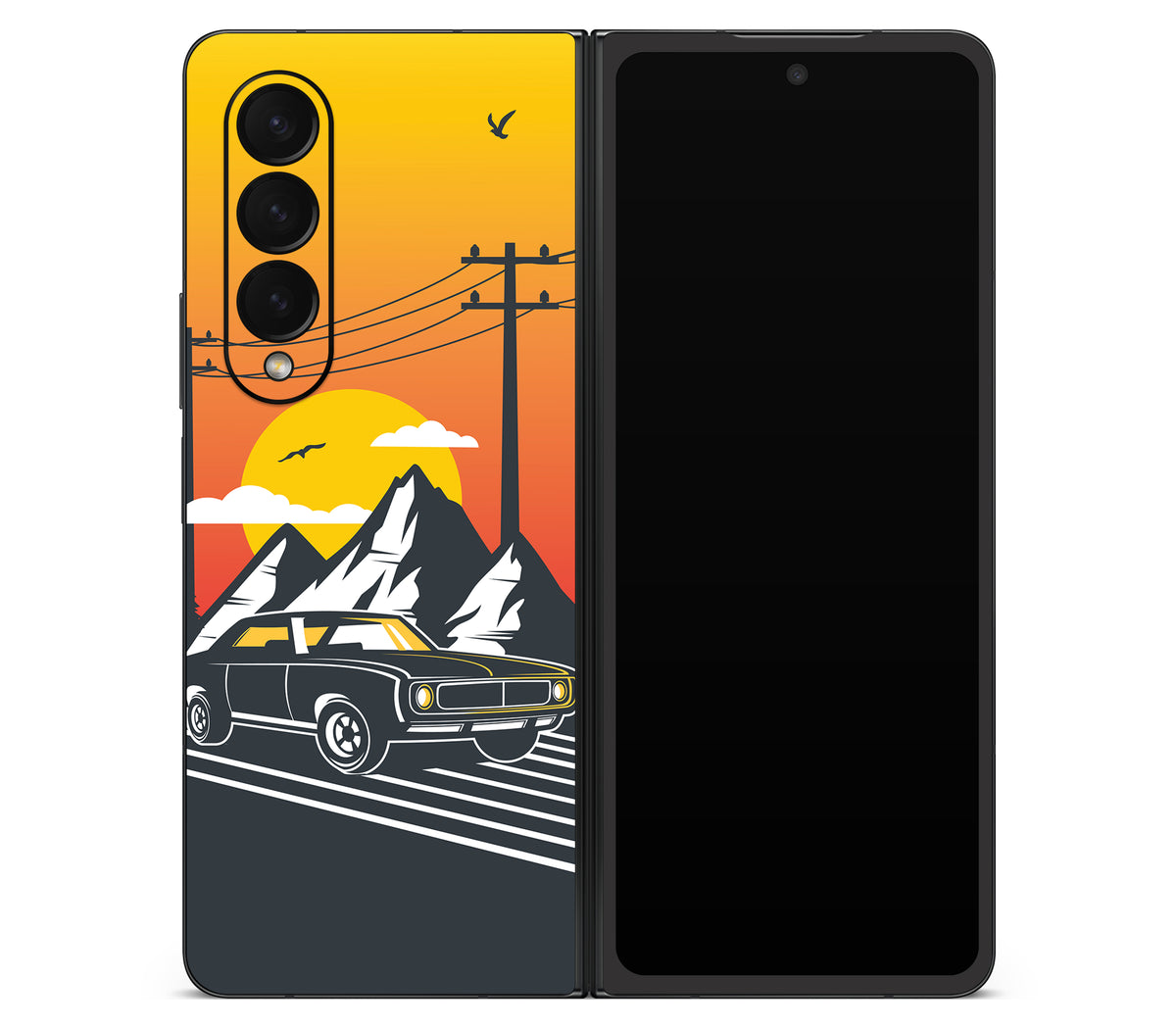 Galaxy Z Fold 4 skin, Last Ride, back skin