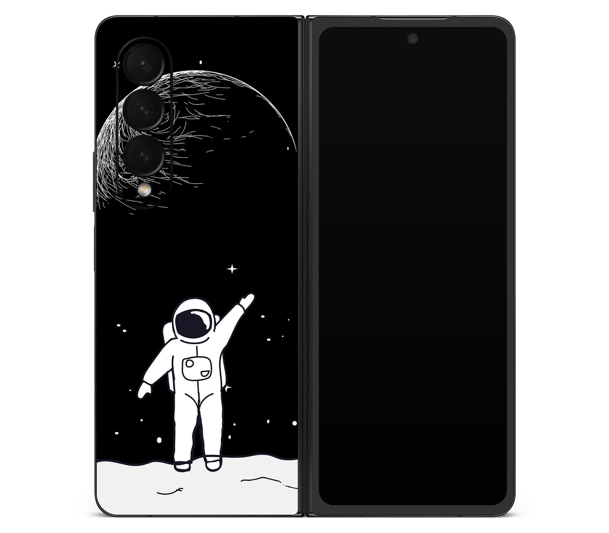 Galaxy Z Fold 4 skin, Moonwave, back skin