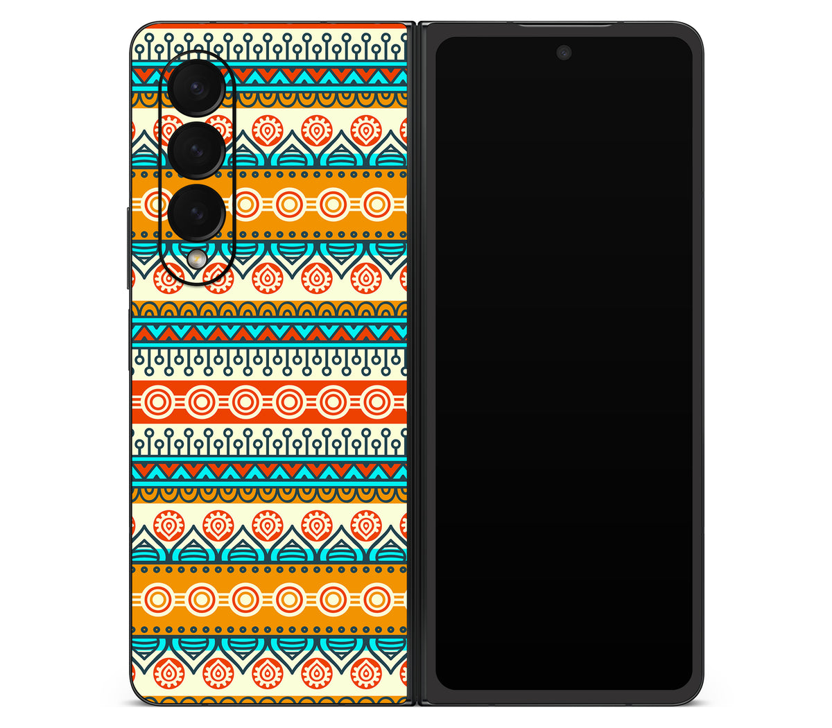 Galaxy Z Fold 4 skin, Rangoli, back skin