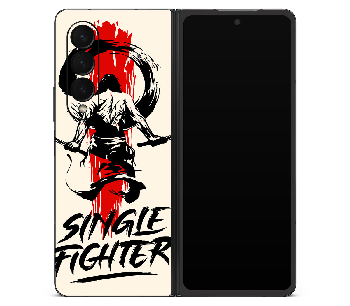 Galaxy Z Fold 4 skin, Samurai, back skin