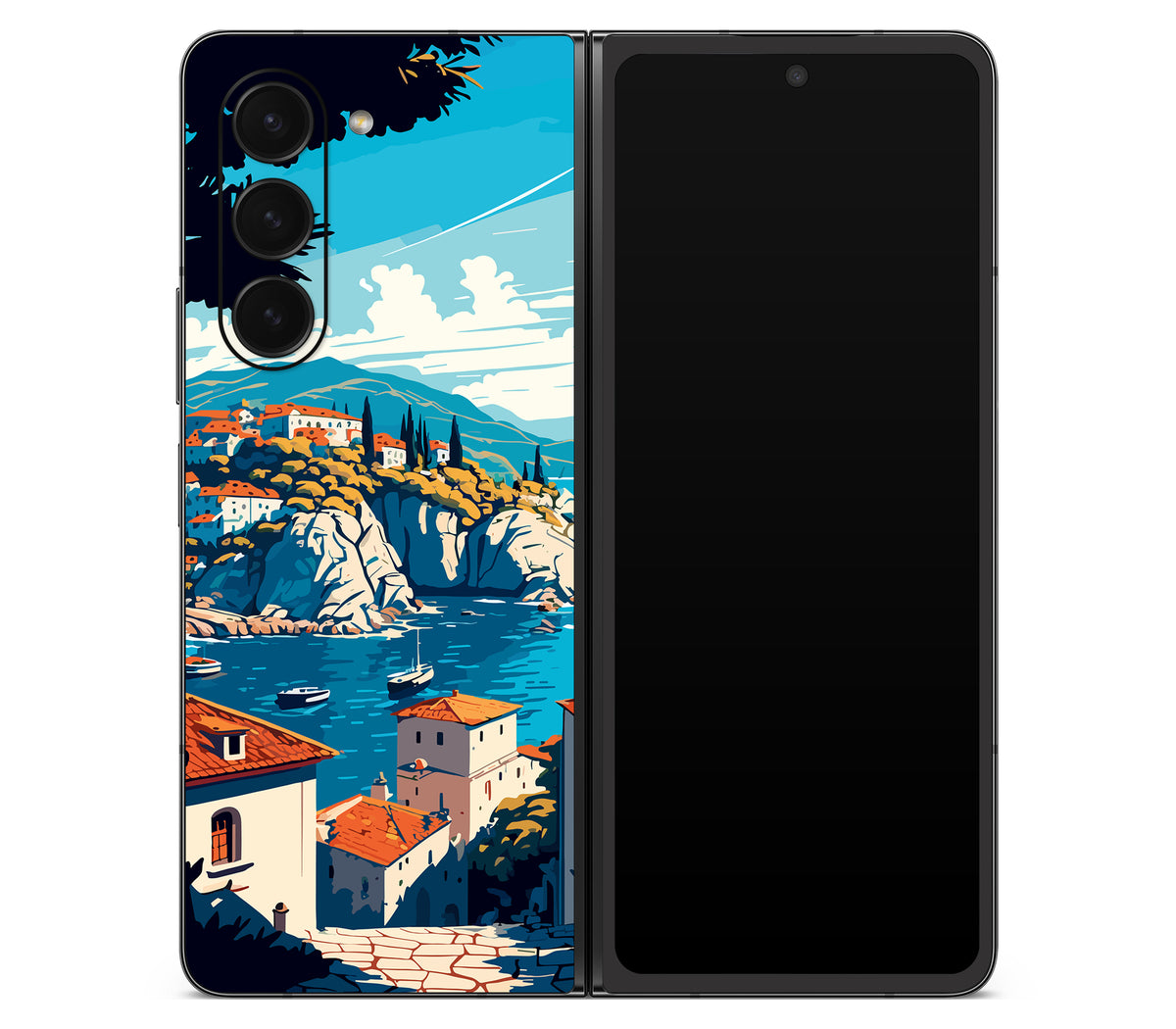 Samsung Galaxy Z Fold 5 Coastal Clouds