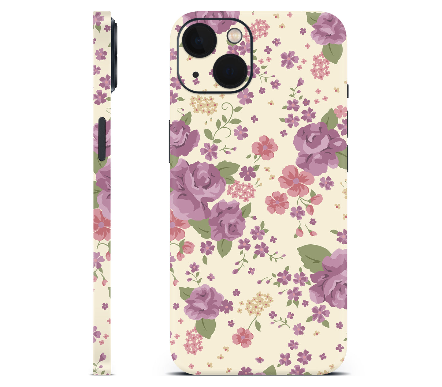 iPhone 13 skin, Lilac, full wrap without logo cutout