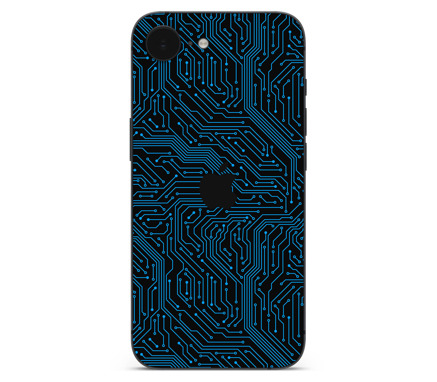iPhone 17e skin, Eternal Blue, back skin with logo cutout