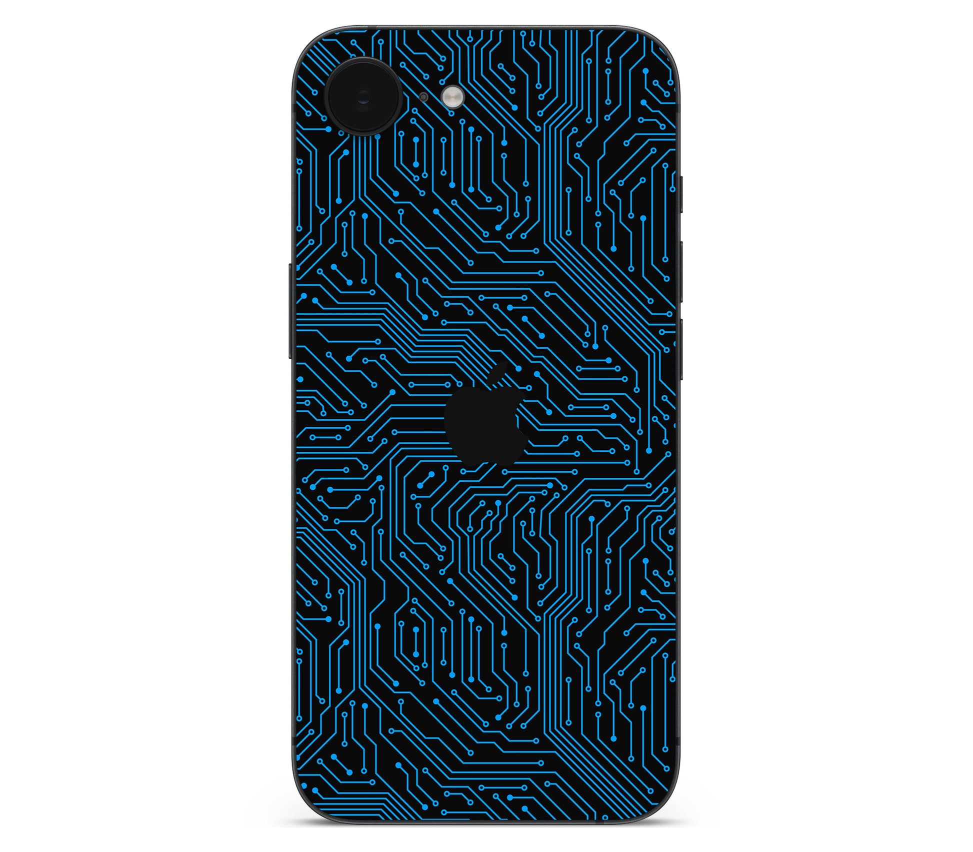iPhone 17e skin, Eternal Blue, back skin with logo cutout
