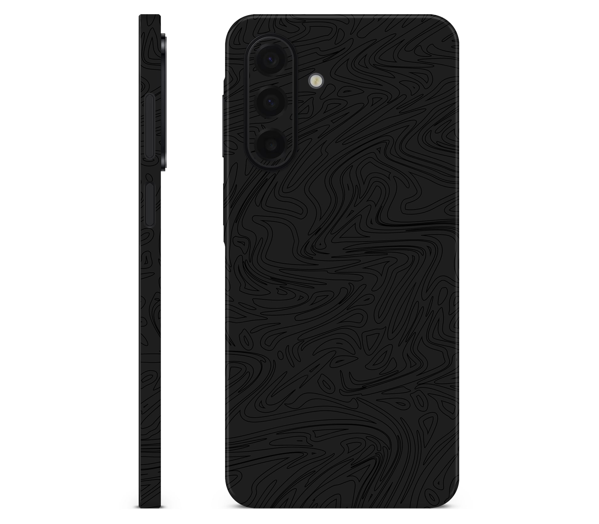 Galaxy A17 skin, Black Ice, view 2