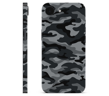 iPhone 17e skin, Urban Camo, full wrap without logo cutout