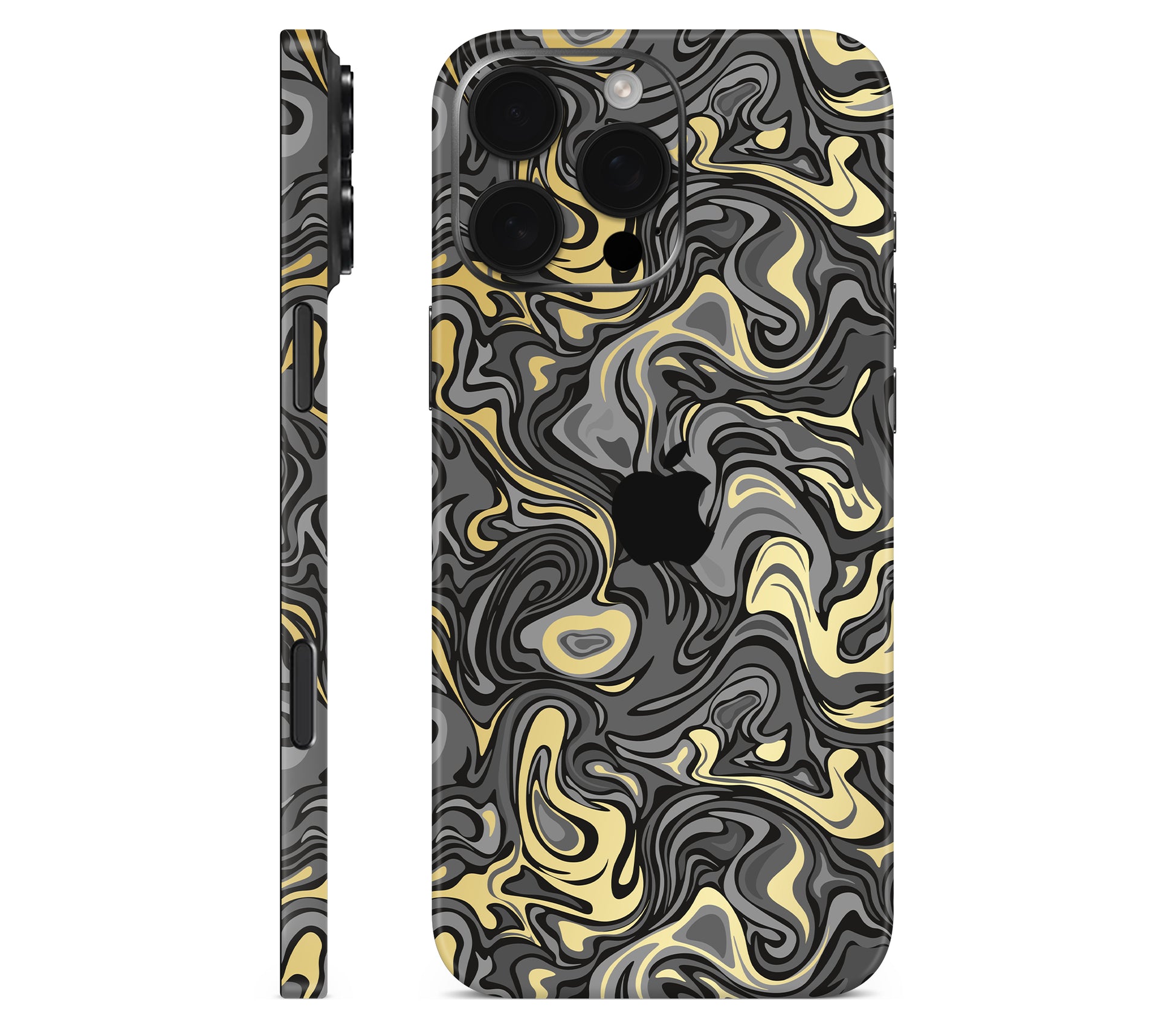 iPhone 16 Pro Max skin, Damnation, full wrap with logo cutout