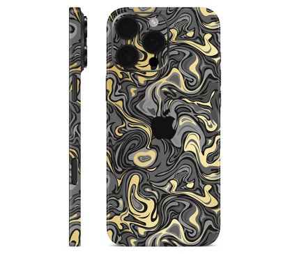 iPhone 16 Pro skin, Damnation, full wrap with logo cutout