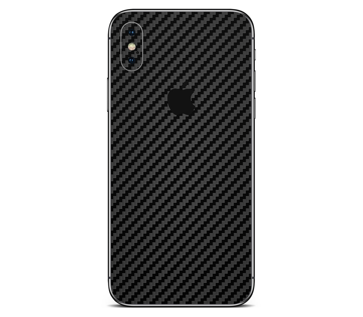 iPhone XS Max skin, Code: Carbon, back skin with logo cutout