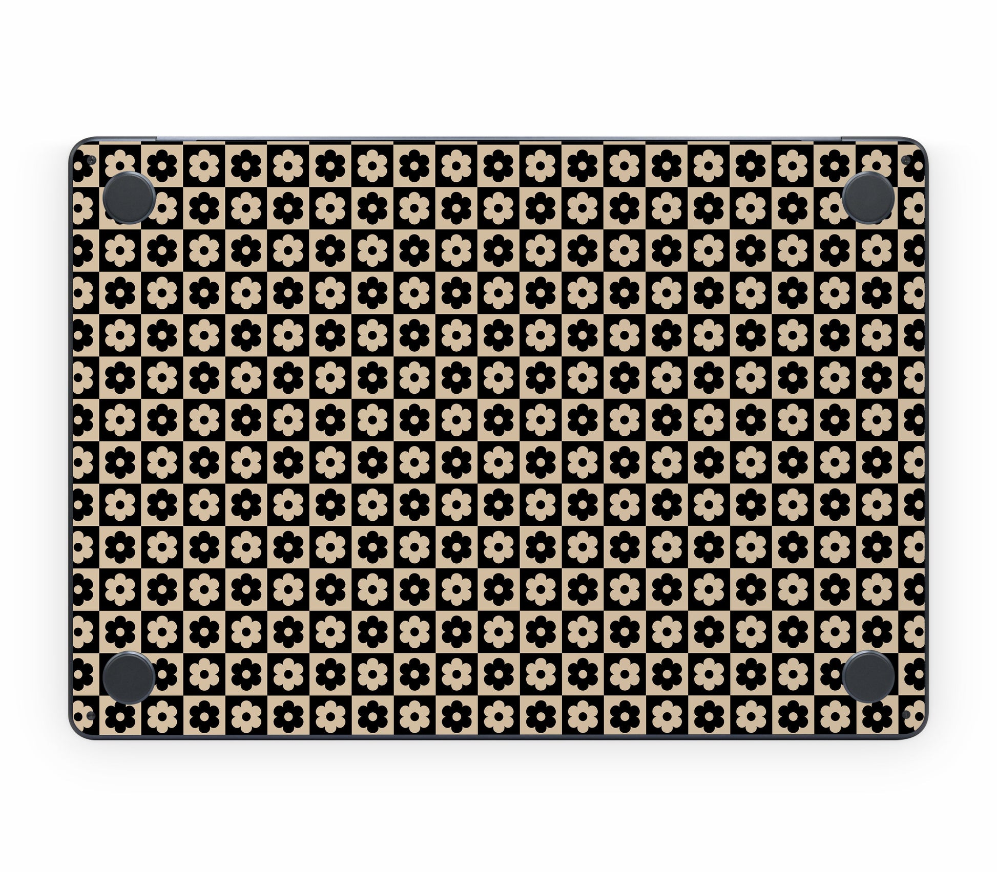 MacBook Air 15" (2025, M4) skin, Floral Grid, bottom skin