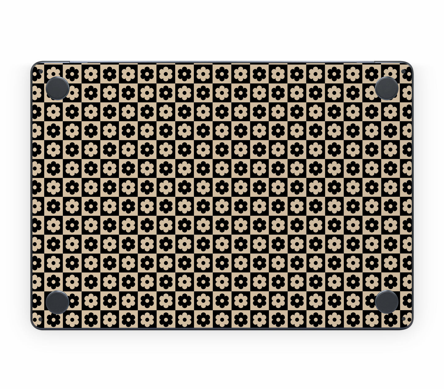 MacBook Air 15" (2024, M3) skin, Floral Grid, bottom skin