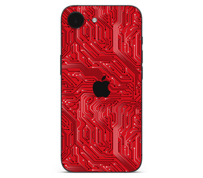 iPhone 17e skin, REDLINE, back skin with logo cutout