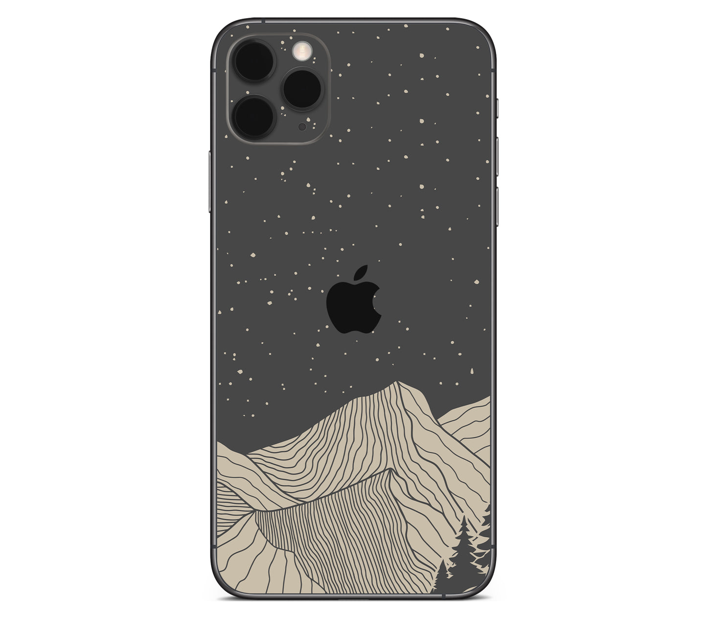 iPhone 11 Pro Max skin, Nightline, back skin with logo cutout