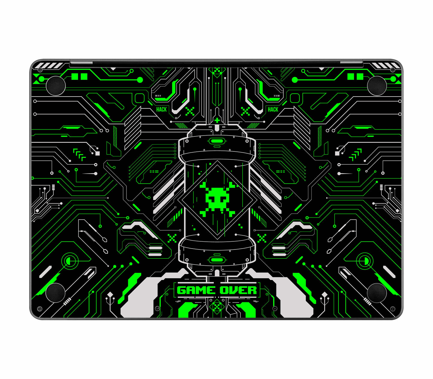 MacBook Pro 13" (2020, M1) skin, Fatal Error (Acid), bottom skin