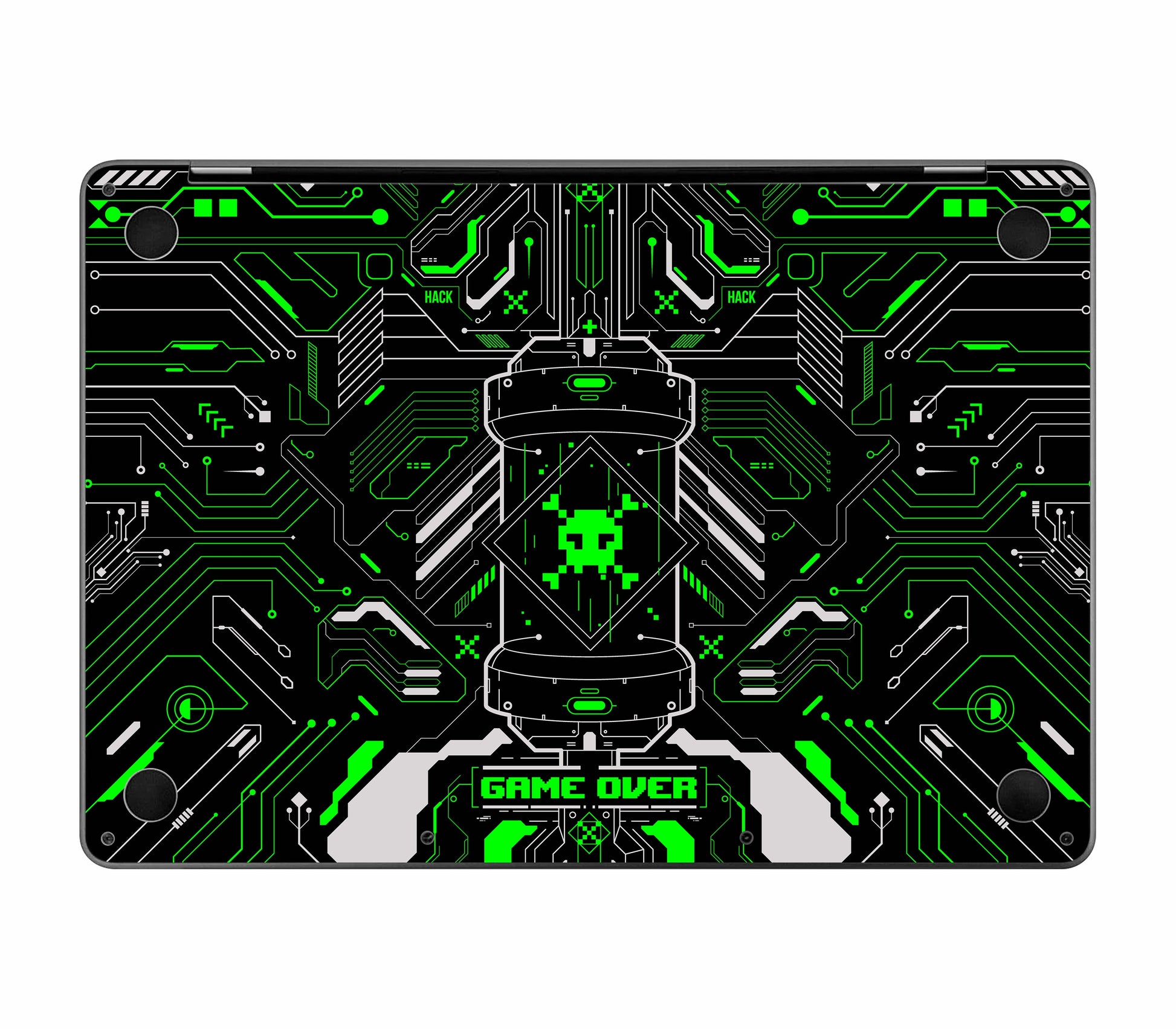 MacBook Pro 13" (2020, M1) skin, Fatal Error (Acid), bottom skin