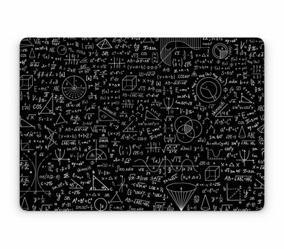 MacBook Air 13" (2025, M4) skin, Math Madness, top skin without logo cutout