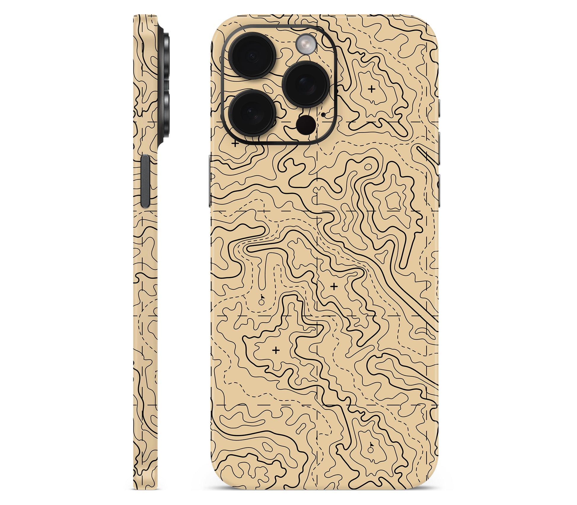 iPhone 15 Pro Max skin, Lockdown (Sandline), full wrap without logo cutout