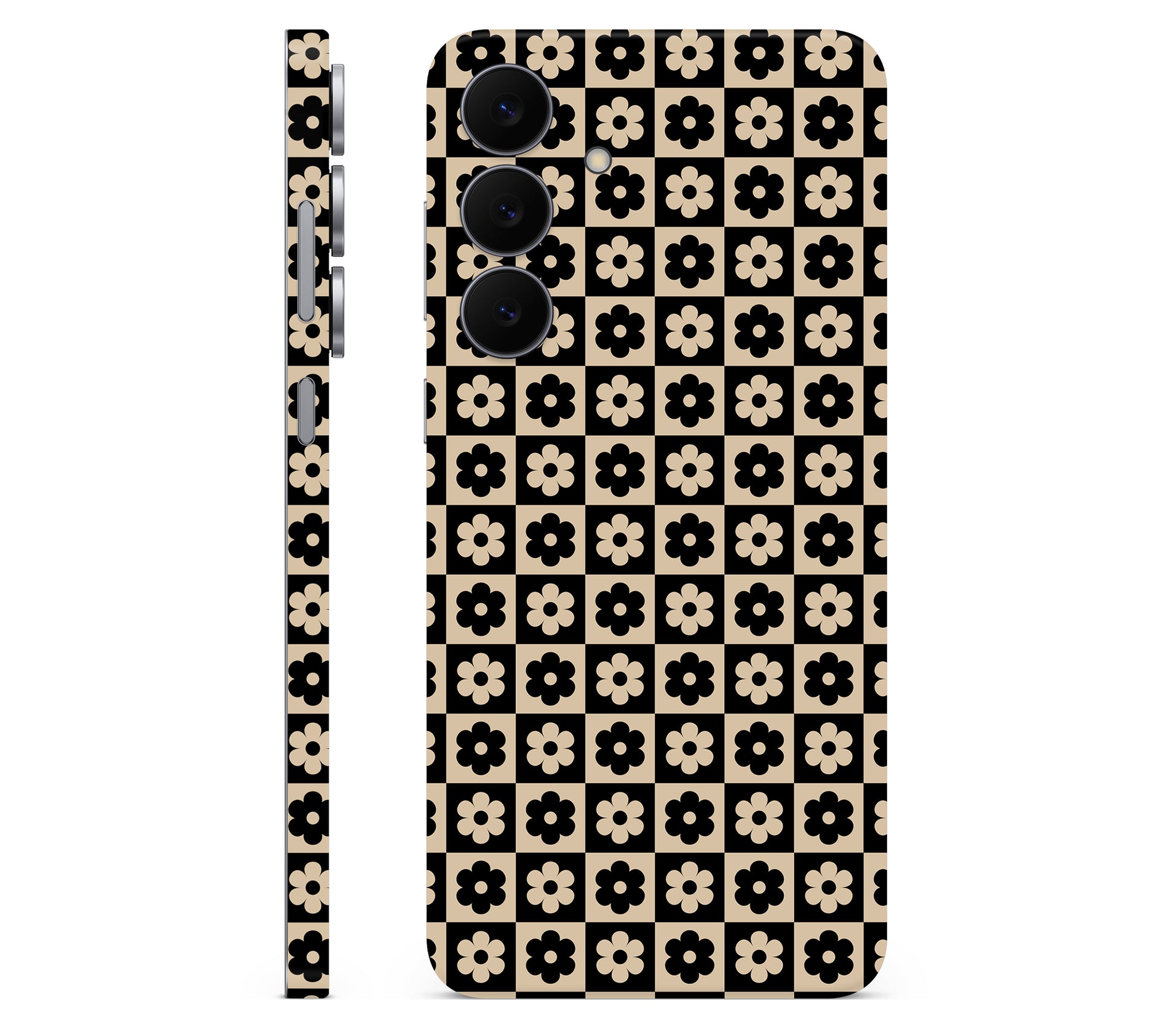 Galaxy S25 FE skin, Floral Grid, full wrap skin