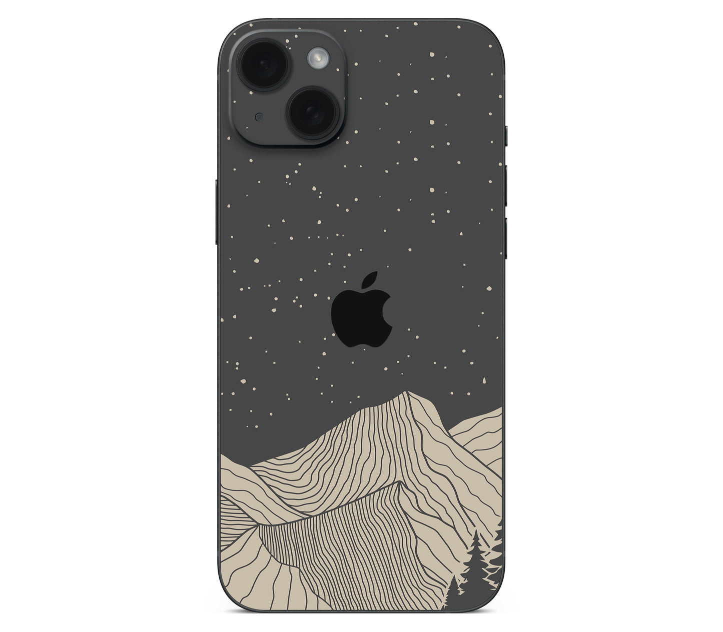 iPhone 15 Plus skin, Nightline, back skin with logo cutout