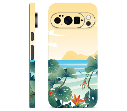 Google Pixel 11 Pro skin, Sizzle Bay, full wrap skin