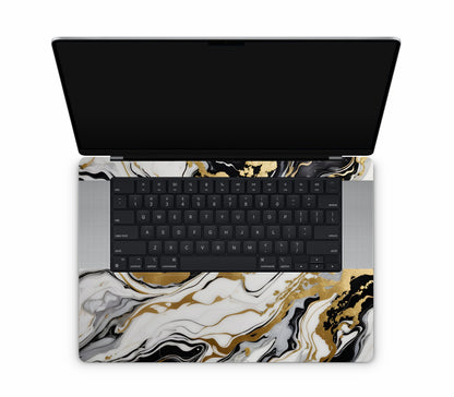 MacBook Pro 16" (2023, M3) skin, Gold Flare, inside skin
